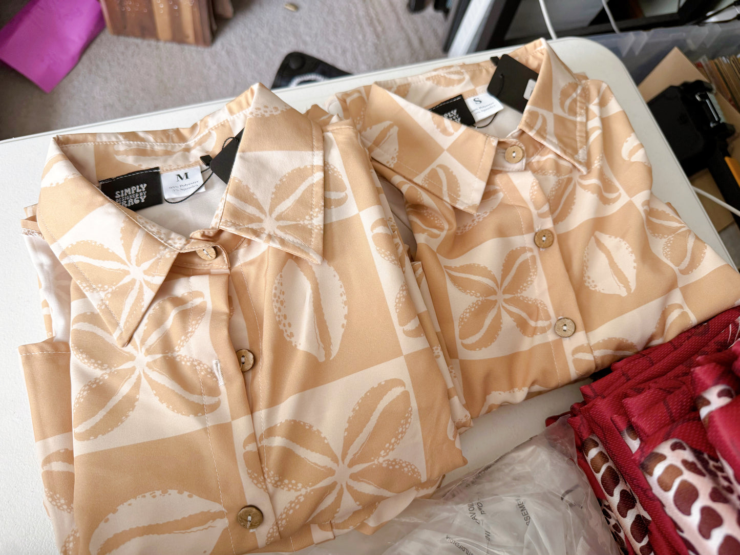 T-Shirt Dress - Tan Cowrie Kuiki