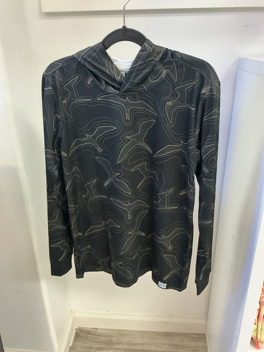 Long Sleeve (Keiki)- Abstract Iwa Birds