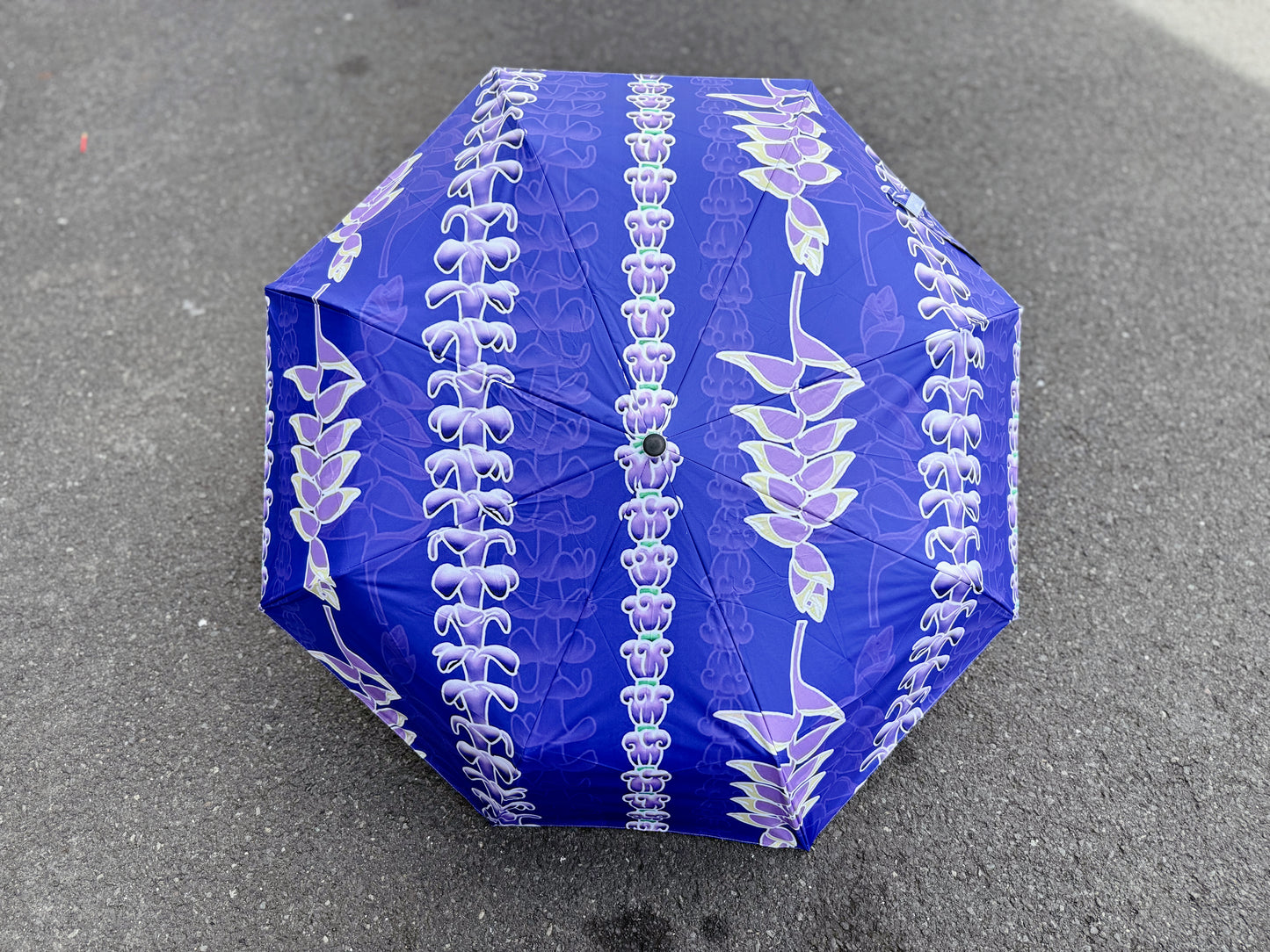 UV Protective Umbrella - Ube Crown Flower, Heliconia & Puakenikeni