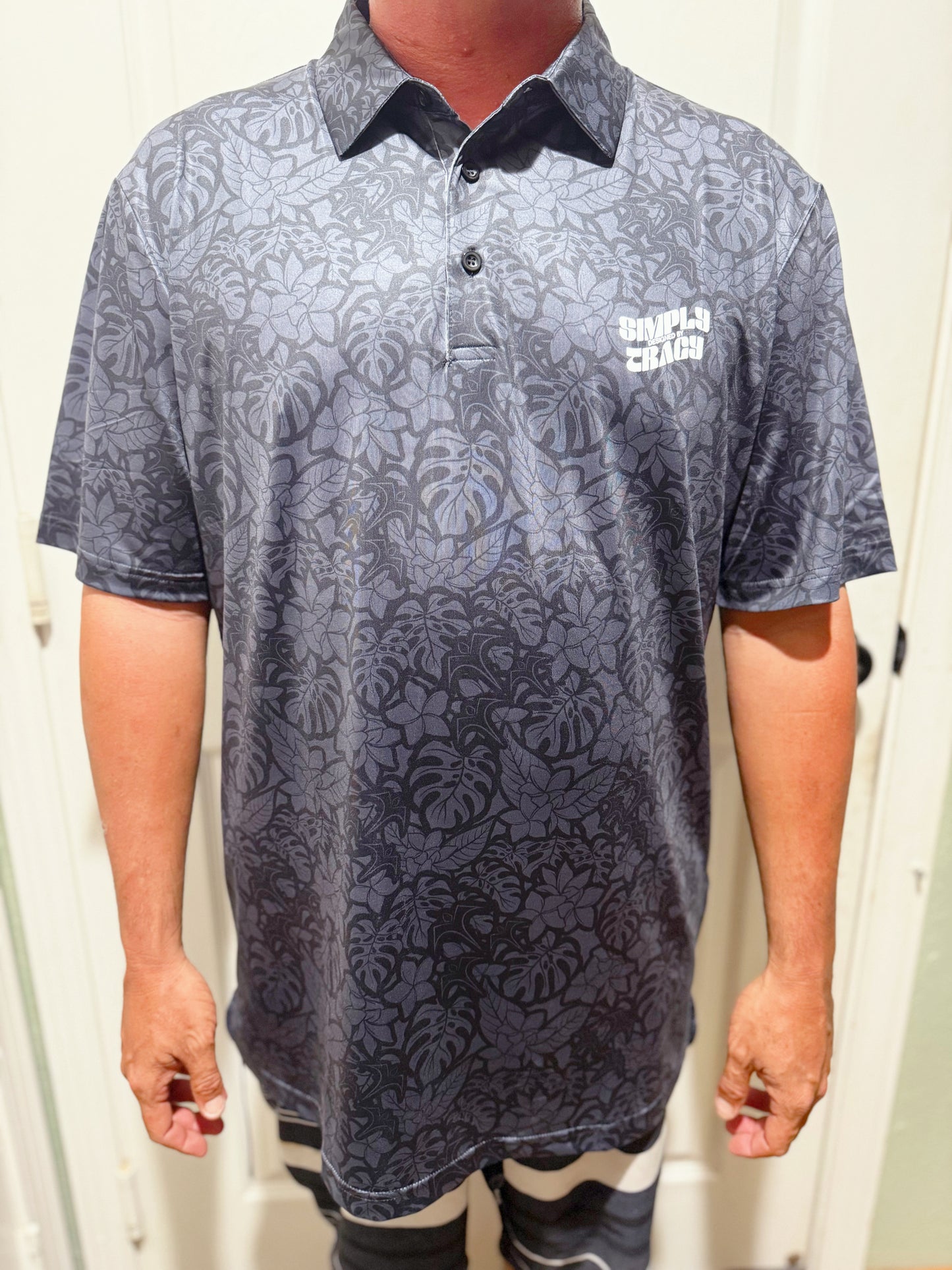 Men's Polo Collar Shirt - All Ovah Floral