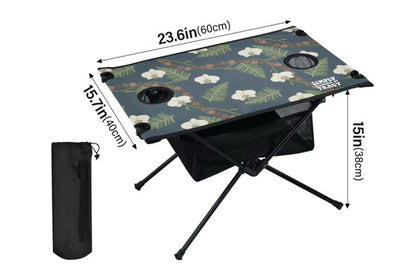 Holoholo Table w/Cup Holdahs - Kukui Orchid