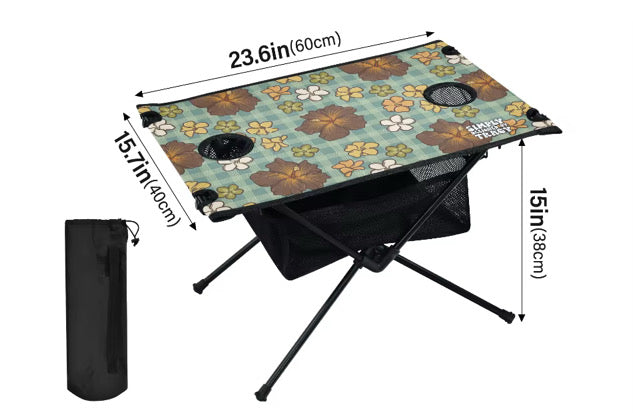 Holoholo Table w/Cup Holdahs - Hibiscus Puas