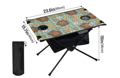 Holoholo Table w/Cup Holdahs - Hibiscus Puas