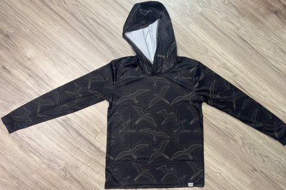 Long Sleeve (Keiki)- Abstract Iwa Birds