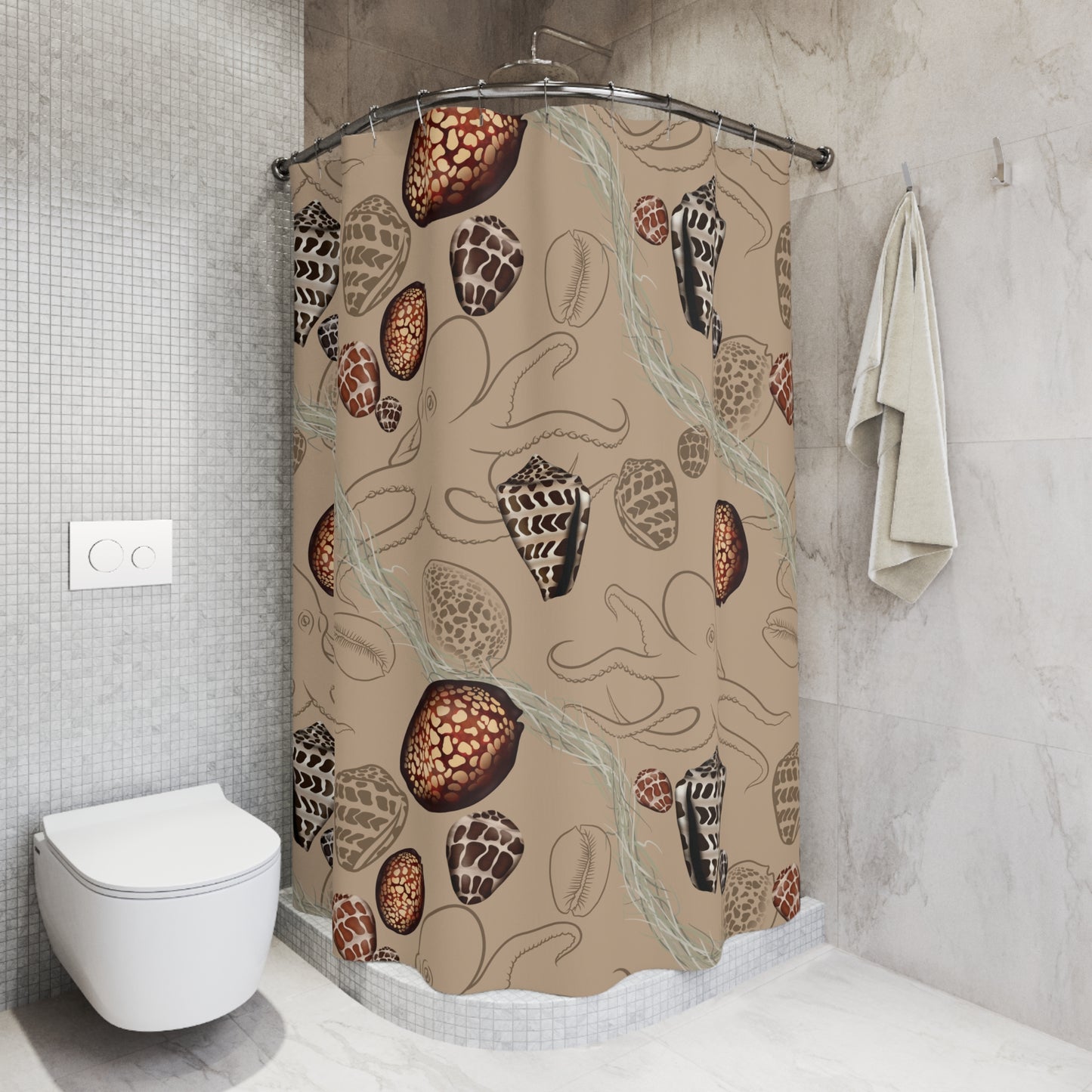 Shower Curtain - Tako & Shells