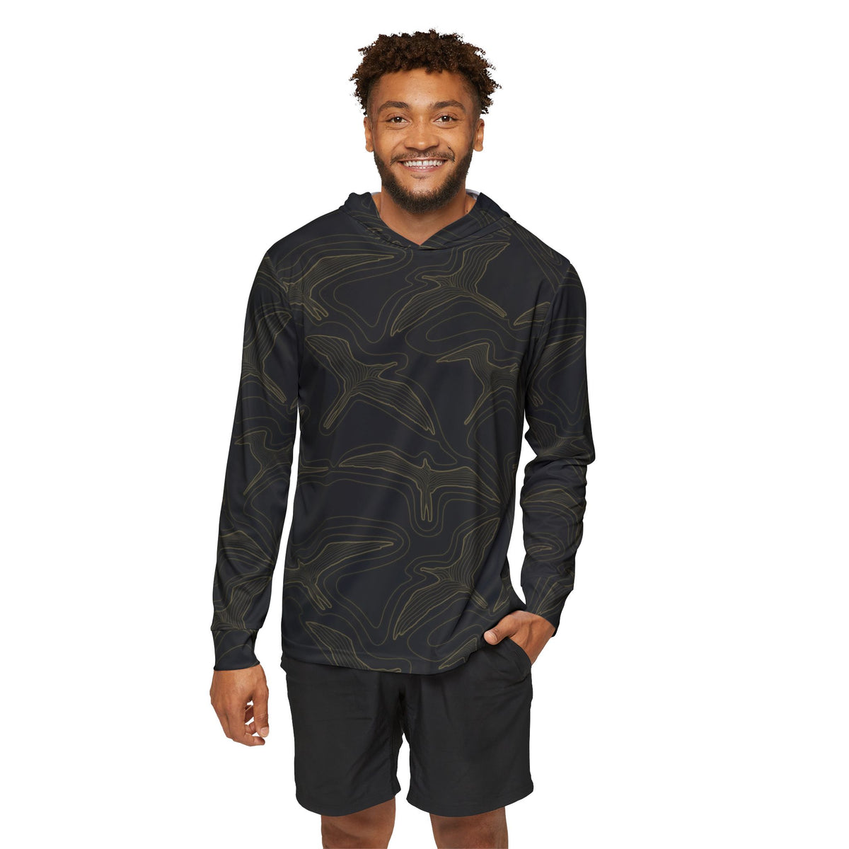 Long Sleeve (Adult)- Abstract Iwa Birds