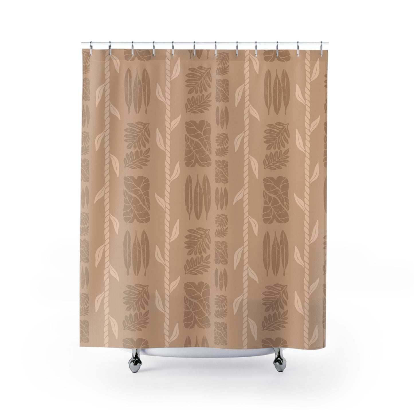 Shower Curtain - Rustic Leaves (Sand)